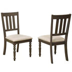Brassex Lot de 2 chaises de salle à manger Claudia beiges