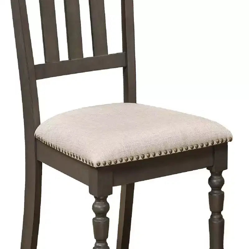 Brassex Lot de 2 chaises de salle à manger Claudia beiges