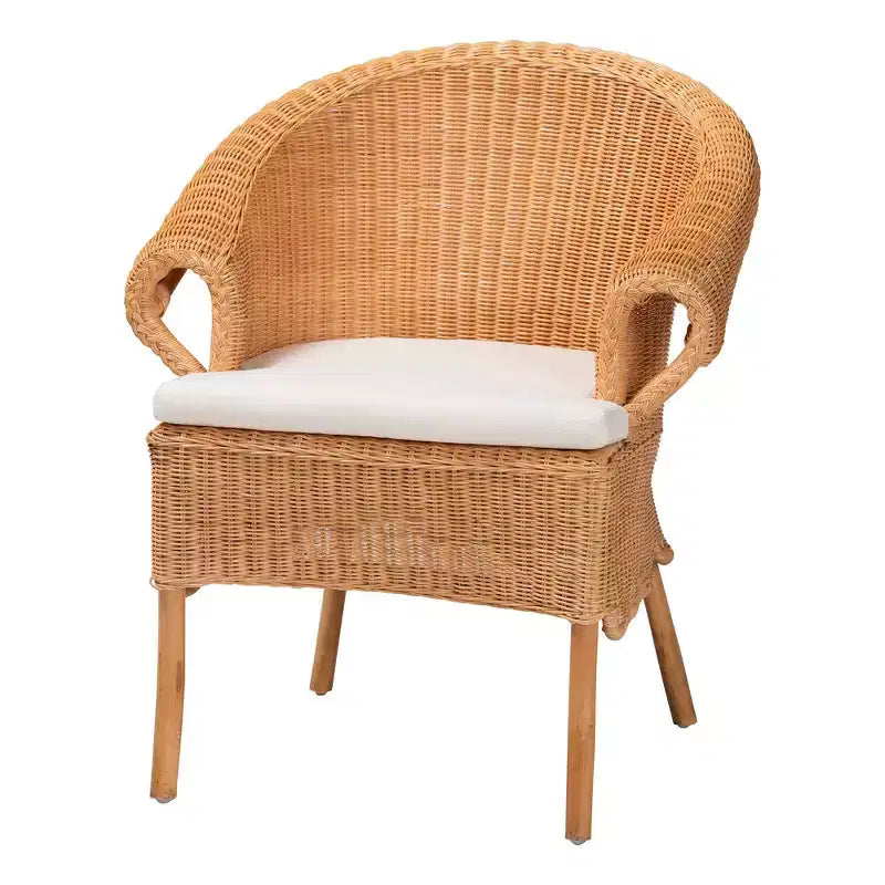 Chaise de salle à manger Tamara Rattan Honey de Bali & Pari