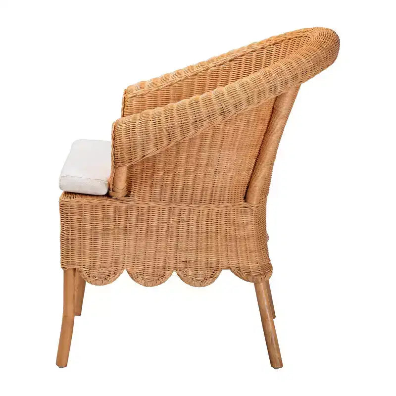 Chaise de salle à manger Tamara Rattan Honey de Bali & Pari