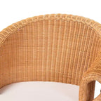 Chaise de salle à manger Tamara Rattan Honey de Bali & Pari