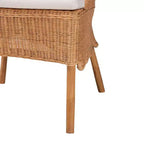 Chaise de salle à manger Tamara Rattan Honey de Bali & Pari