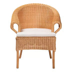Chaise de salle à manger Tamara Rattan Honey de Bali & Pari
