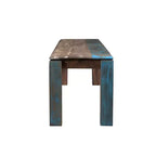 Banc en bois de récupération 60" marron - Timbergirl : Banc de salle à manger rustique rectangulaire, 1 place, entretien à sec