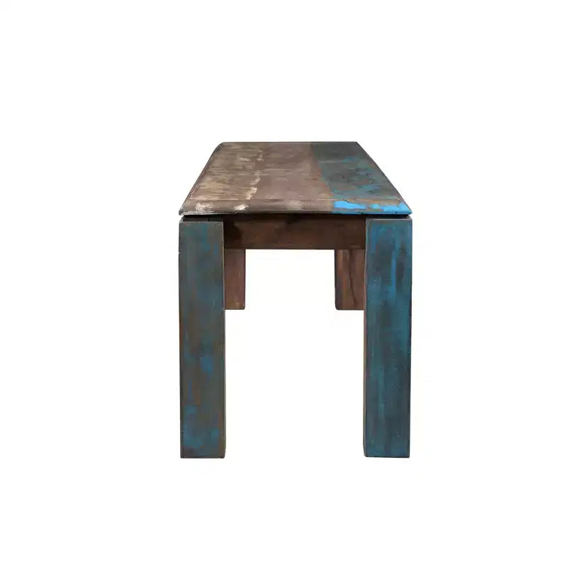 Banc en bois de récupération 60" marron - Timbergirl : Banc de salle à manger rustique rectangulaire, 1 place, entretien à sec