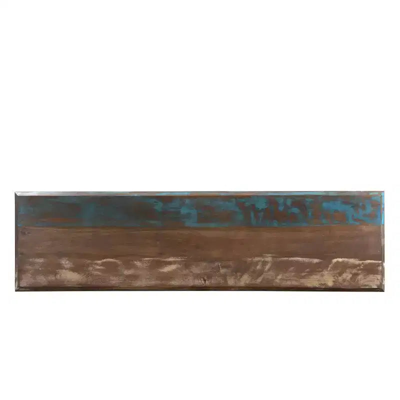 Banc en bois de récupération 60" marron - Timbergirl : Banc de salle à manger rustique rectangulaire, 1 place, entretien à sec
