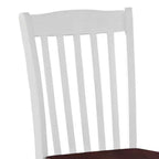 Chaises de salle à manger Green Leigh d'Acme Furniture, fini blanc/noyer