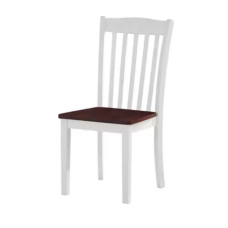 Chaises de salle à manger Green Leigh d'Acme Furniture, fini blanc/noyer