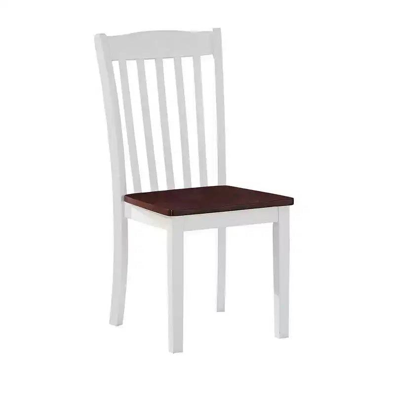Chaises de salle à manger Green Leigh d'Acme Furniture, fini blanc/noyer