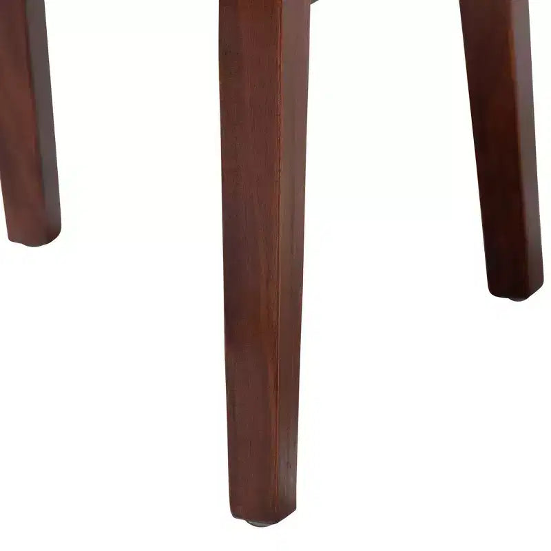 Chaise de salle à manger en rotin et bois bali & pari Dameka miel/blanc/marron foncé