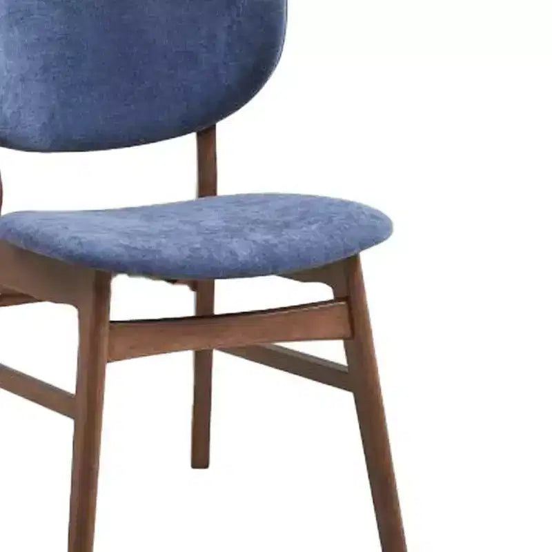 Chaise de salle à manger Acme Furniture Bevis Tissu bleu/Finition noyer