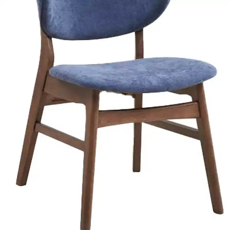 Chaise de salle à manger Acme Furniture Bevis Tissu bleu/Finition noyer