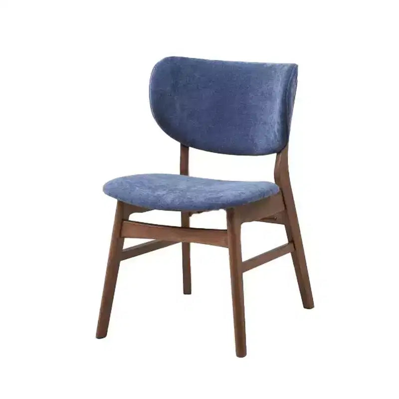 Chaise de salle à manger Acme Furniture Bevis Tissu bleu/Finition noyer