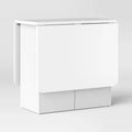 Drop Leaf Dining Table with Storage Shelves White - Room Essentials™