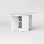 Table à manger abattante avec étagères de rangement blanc - Room Essentials™