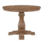 Christopher Knight Home Ensemble de salle à manger extensible 5 pièces Felly rembourré, marron naturel/frêne clair/tweed beige clair