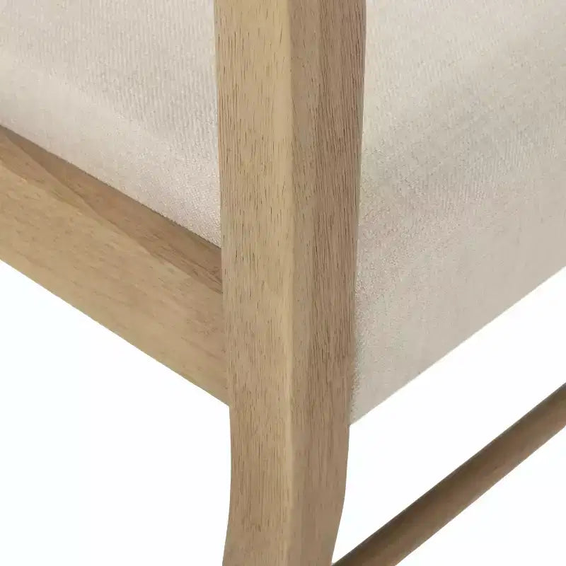 Christopher Knight Home Ensemble de salle à manger extensible 5 pièces Felly rembourré, marron naturel/frêne clair/tweed beige clair