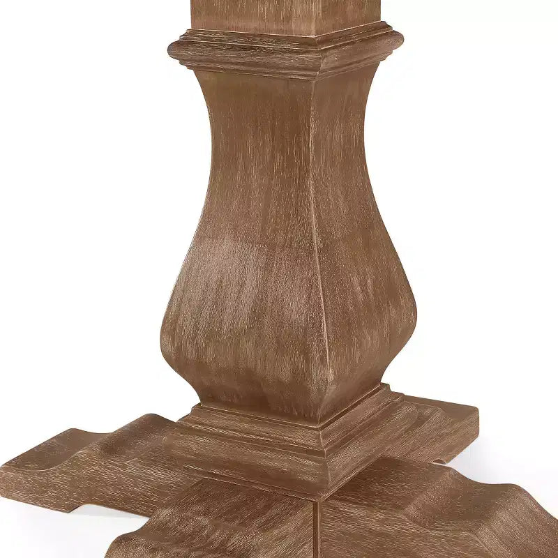 Christopher Knight Home Ensemble de salle à manger extensible 5 pièces Felly rembourré, marron naturel/frêne clair/tweed beige clair