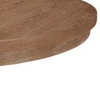 Christopher Knight Home Ensemble de salle à manger extensible 5 pièces Felly rembourré, marron naturel/frêne clair/tweed beige clair
