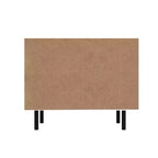 Manhattan Comfort Liam Buffet 4 Étagères Mid-Century Moderne Blanc/Bois