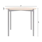 Table à manger ronde Lifestorey Jari, style milieu de siècle, chêne/noir