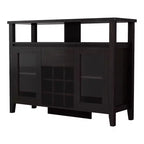 Farzon Transitional 9 Bottle Storage Buffet Server Espresso - miBasics