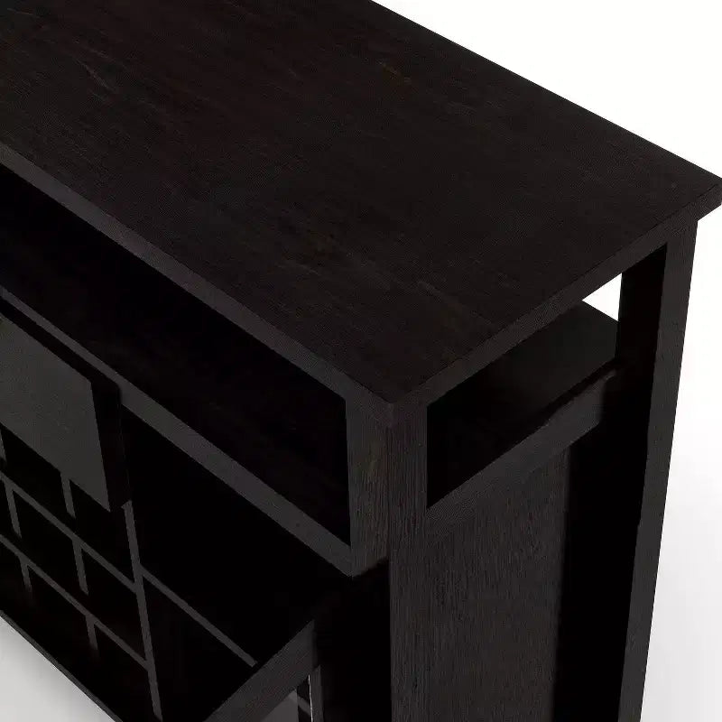 Farzon Transitional 9 Bouteilles Meuble de rangement Buffet Expresso - miBasics