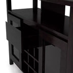 Farzon Transitional 9 Bouteilles Meuble de rangement Buffet Expresso - miBasics
