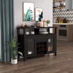 Farzon Transitional 9 Bouteilles Meuble de rangement Buffet Expresso - miBasics