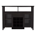 Farzon Transitional 9 Bouteilles Meuble de rangement Buffet Expresso - miBasics