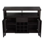 Farzon Transitional 9 Bouteilles Meuble de rangement Buffet Expresso - miBasics