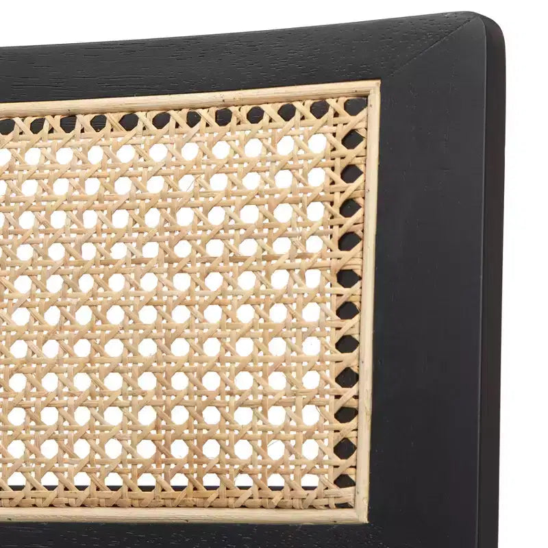 Lifestorey Ensemble repas rectangulaire 6 places Whitney Noir
