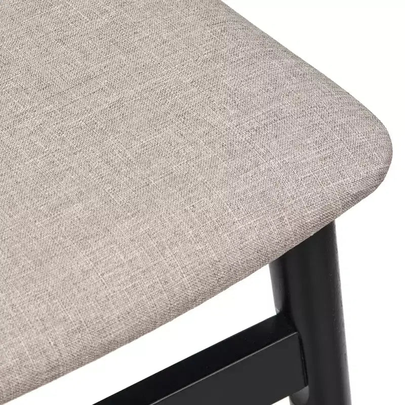 Lifestorey Ensemble repas rectangulaire 6 places Whitney Noir