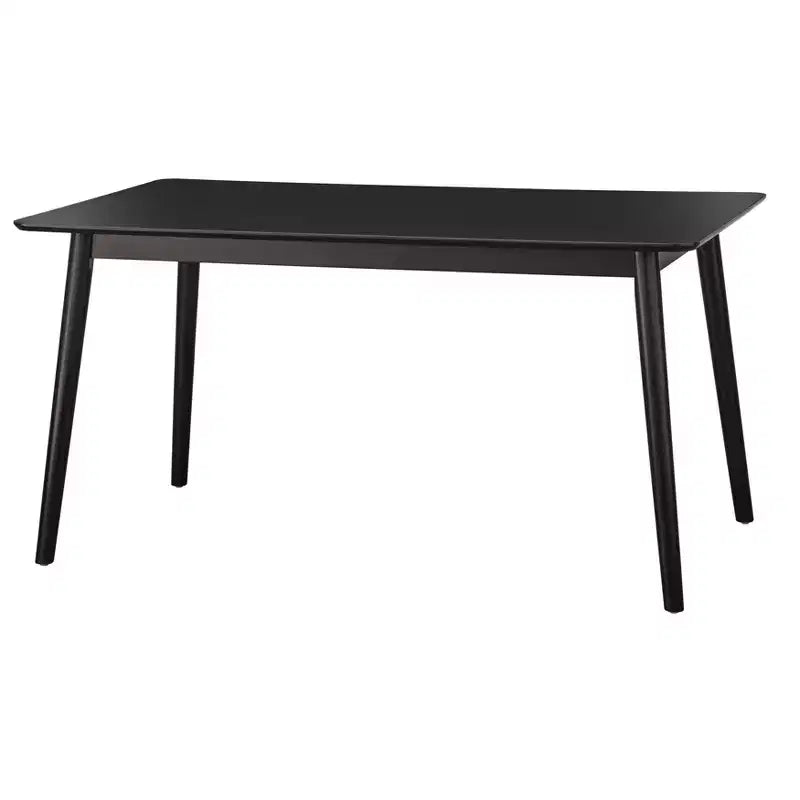 Lifestorey Ensemble repas rectangulaire 6 places Whitney Noir