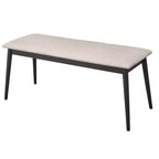 Lifestorey Ensemble repas rectangulaire 6 places Whitney Noir