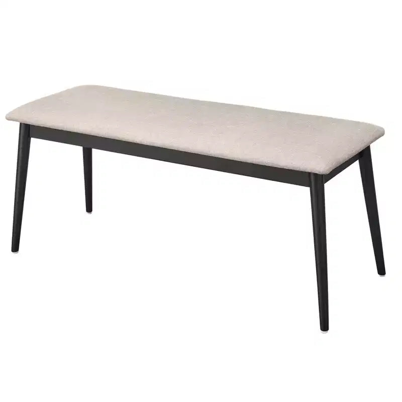 Lifestorey Ensemble repas rectangulaire 6 places Whitney Noir