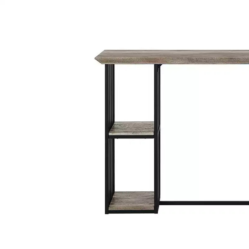 Table à manger 47" Zudora Acme Furniture Chêne antique Fini noir sable : Pied central en métal robuste, 2 places
