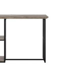 Table à manger 47" Zudora Acme Furniture Chêne antique Fini noir sable : Pied central en métal robuste, 2 places