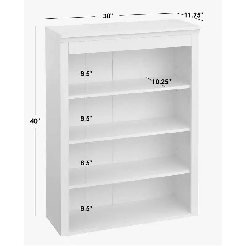 Lifestorey Monza Armoire de présentation à 3 étagères blanche : Style moderne de maison de ferme, Rangement de présentation à 3 étagères