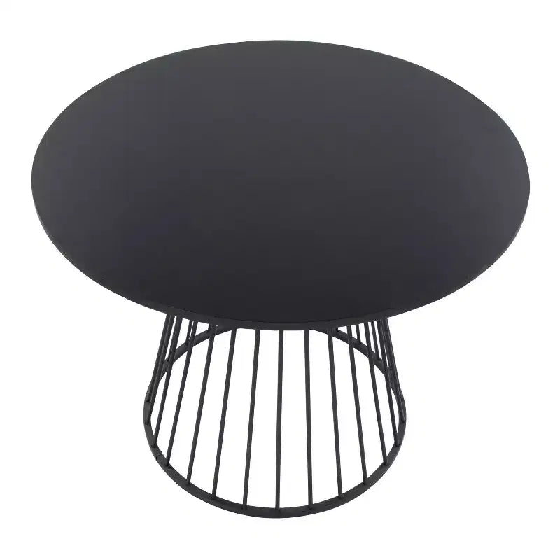 Table à manger LumiSource Canary MDF en métal noir/noir