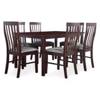 Home Design 7pc Jesse Dining Set Dark Brown