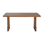 Christopher Knight Home Rowan, table de salle à manger rustique de 160 cm avec double piedestal, noyer