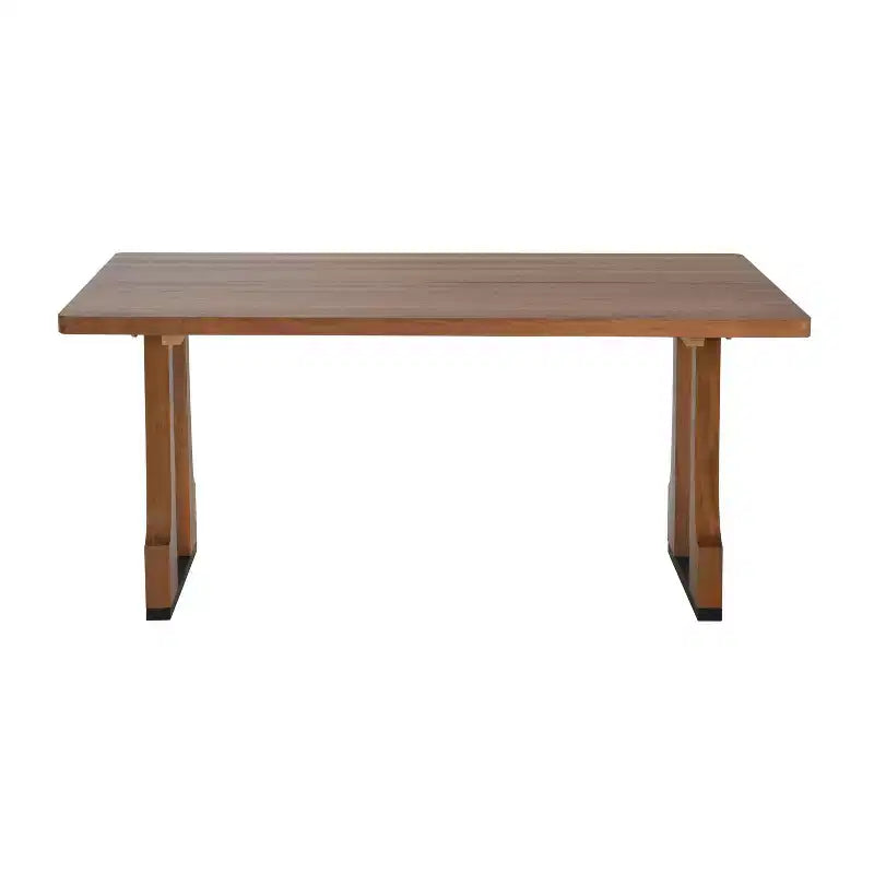 Christopher Knight Home Rowan, table de salle à manger rustique de 160 cm avec double piedestal, noyer