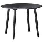 Florence Farmhouse 42" Round Table Black