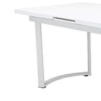 Tables de salle à manger Palton 60-72" Blanc Brillant - Acme Furniture : Rectangulaire Extensible Élégante pour 6 personnes