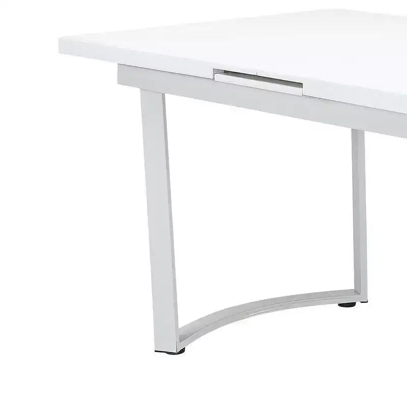 Tables de salle à manger Palton 60-72" Blanc Brillant - Acme Furniture : Rectangulaire Extensible Élégante pour 6 personnes