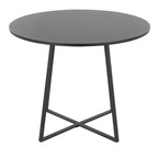 LumiSource Cosmo Table de salle à manger en MDF métal noir/noir