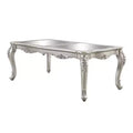96" Bently Dining Table Champagne Finish - Acme Furniture: Sophisticated Rectangle, Seats 8