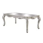 96" Bently Dining Table Champagne Finish - Acme Furniture: Sophisticated Rectangle, Seats 8