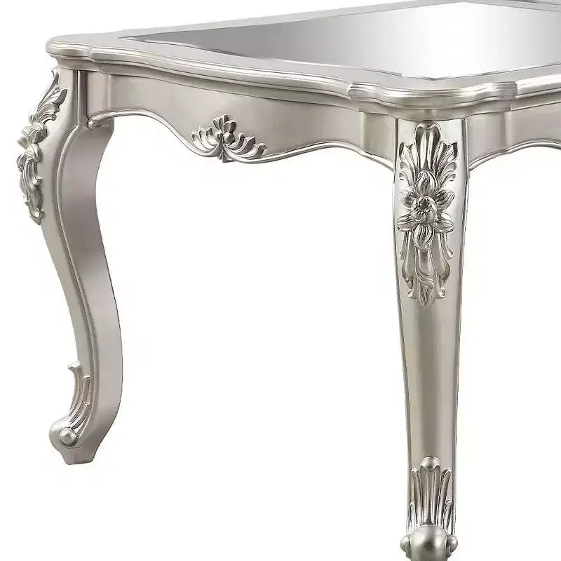 Table de salle à manger Bently 244 cm, finition champagne - Acme Furniture : Rectangle sophistiqué, 8 places